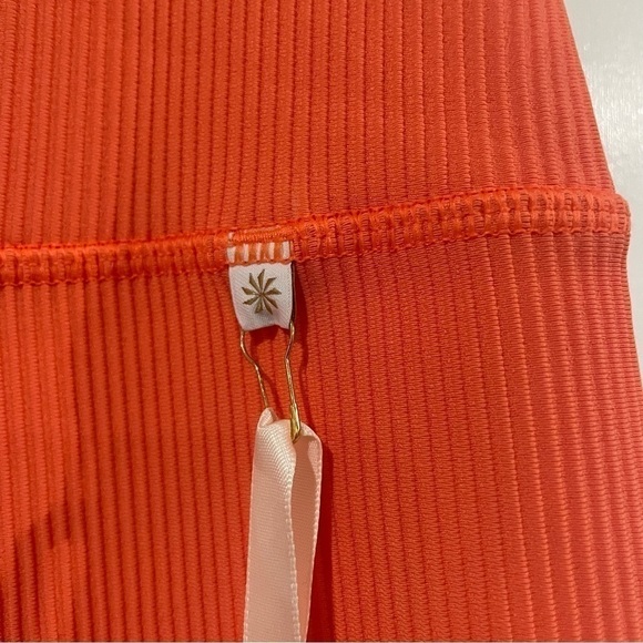 NWT Athleta Alicia Keys Coral Orange Keys Elation Tight Ribbed Leggings Size 1X - Picture 8 of 13